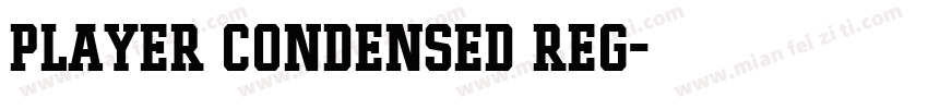 Player Condensed Reg字体转换